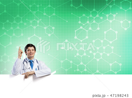Doctor with banner 47198243