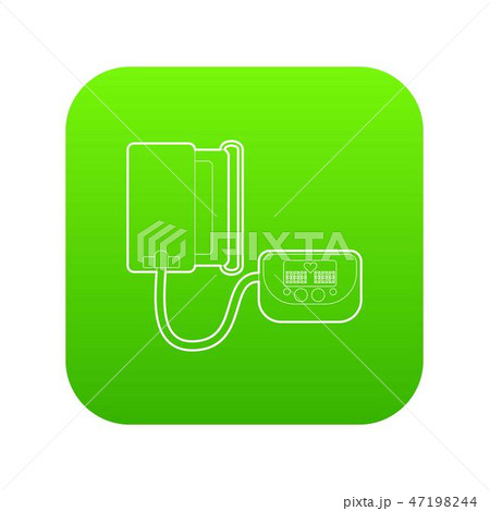 Tonometer icon green vector 47198244
