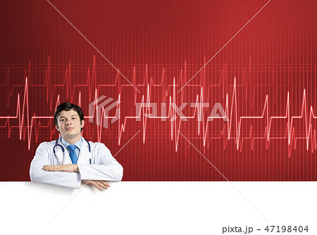 Doctor with banner Doctor with banner 47198404