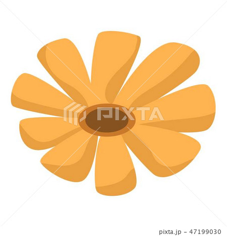 Yellow honey flower icon, isometric style 47199030