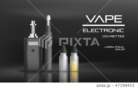Electronic vape concept background, realistic style 47199453