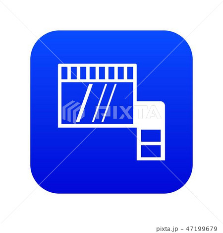 Memory card icon digital blue 47199679