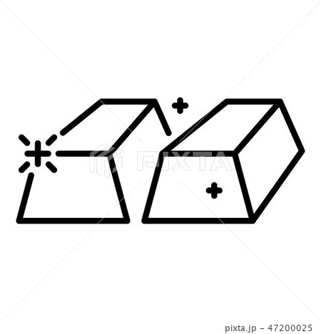 Ingot icon, outline style 47200025