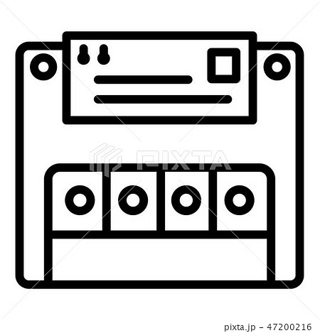Electric commutator icon, outline style 47200216