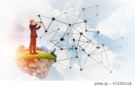 Concept of modern wireless technologies as effective tool for business Concept of modern wireless technologies as effective tool for business 47200318