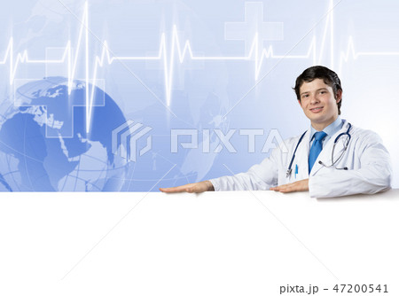 Doctor with banner 47200541