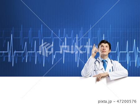 Doctor with banner Doctor with banner 47200576