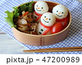 雪だるまのお弁当 47200989