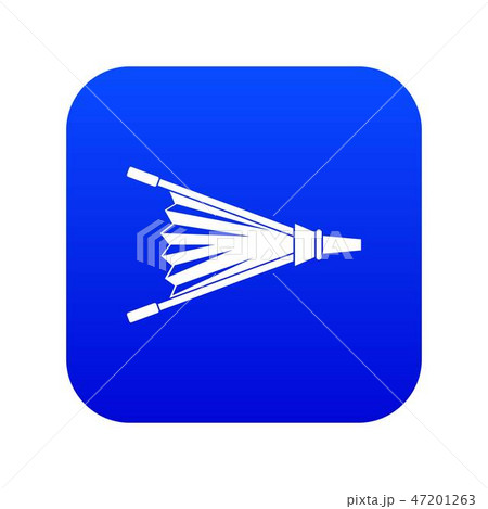 Fire bellows icon digital blue 47201263