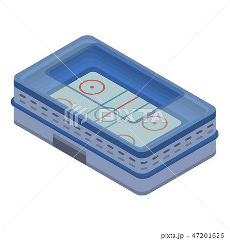 Ice hockey arena icon, isometric style 47201626