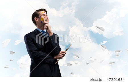 Inspiration of young creative businessman Inspiration of young creative businessman 47201684