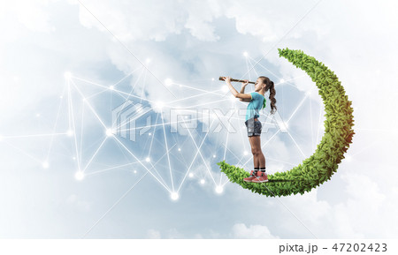 Idea of children Internet communication or online playing and pa Idea of children Internet communication or online playing and pa 47202423