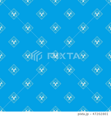 Creativity stationery pattern vector seamless blue 47202801