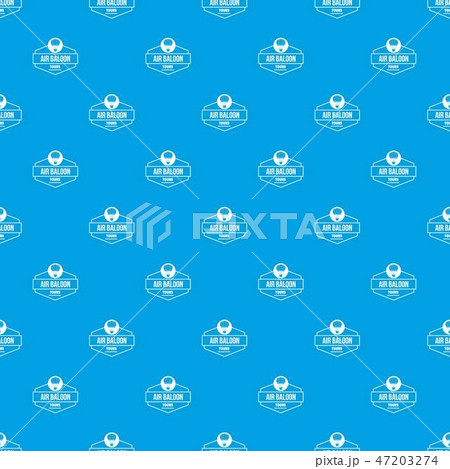 Tours air balloon pattern vector seamless blue Tours air balloon pattern vector seamless blue 47203274