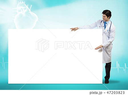 Doctor with banner 47203823