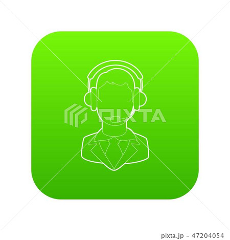 Operator icon green vector Operator icon green vector 47204054