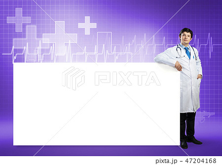 Doctor with banner 47204168