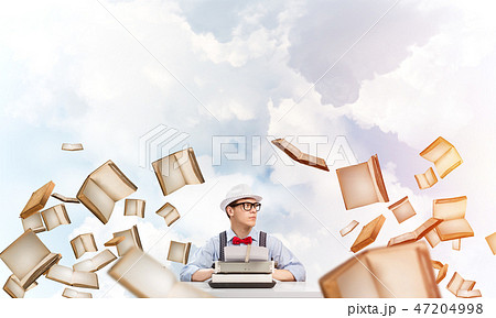Creative inspiration of young writer. 47204998