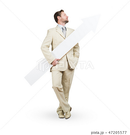Businessman with arrow 47205577