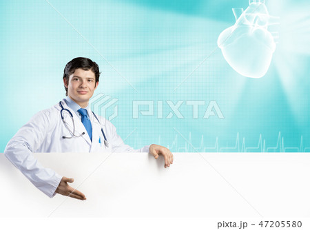 Doctor with banner 47205580