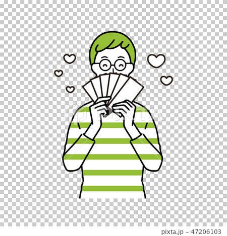 お金を稼ぐ男性。 47206103