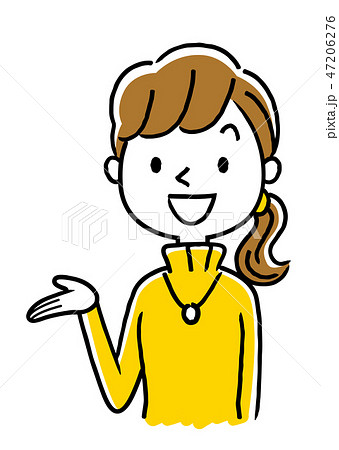 タートルネックの若い女性 タートルネックの若い女性 47206276