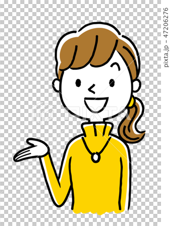 タートルネックの若い女性 タートルネックの若い女性 47206276