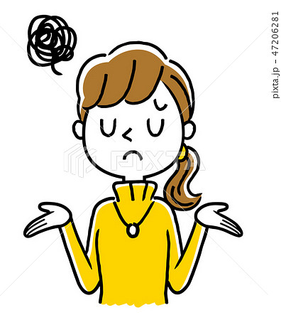 タートルネックの若い女性 47206281