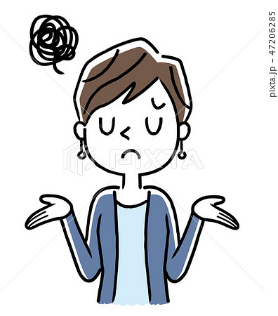 ショートヘアの若い女性 ショートヘアの若い女性 47206285