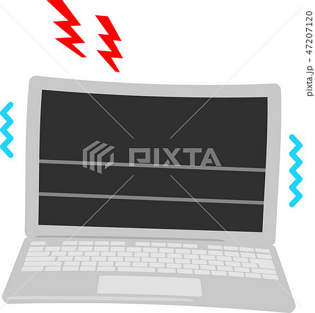 壊れたノートパソコン 47207120
