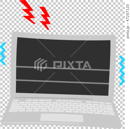 壊れたノートパソコン 47207120