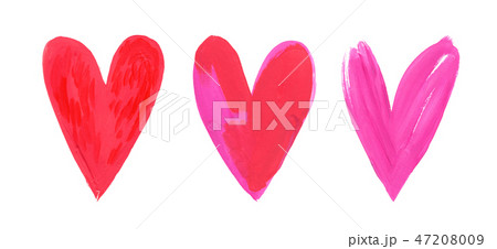 Happy Valentines Day. Beautiful Watercolor Strokes 47208009