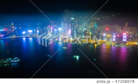 香港 スカイ100(環球貿易広場)からの夜景 香港 スカイ100(環球貿易広場)からの夜景 47208078