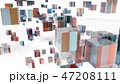 無数の立方体が浮かんでいる背景画像 47208111