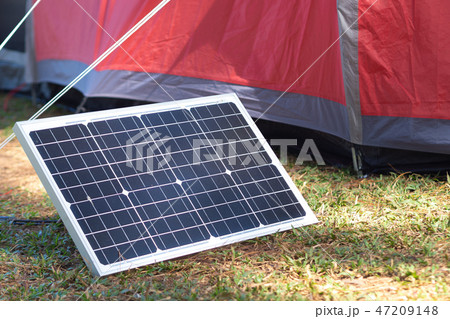Portable solar panel for outdoors camping Portable solar panel for outdoors camping 47209148