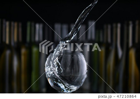 glasses and bottles for brandy and wine 47210864