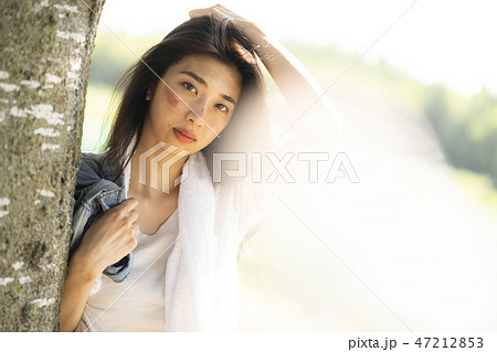 女性 ハードワーカー イメージの写真素材