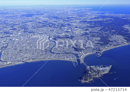 湘南海岸／江ノ島、空撮 47213714