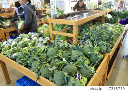 産直センターの野菜売り場　東京都 47213779