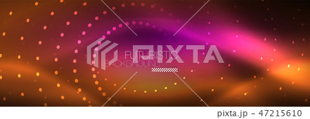 Vector neon red dotted abstract background 47215610