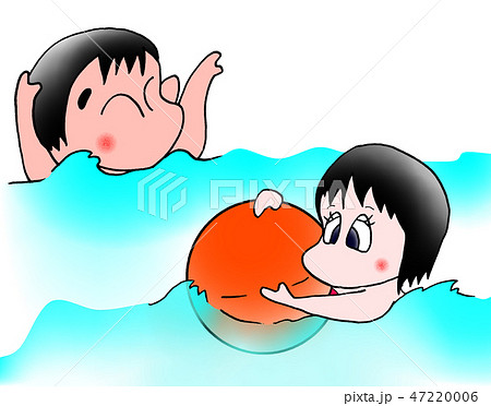 海水浴の2人 47220006