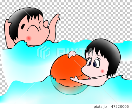 兩個人在游泳池裡 兩個人在游泳池裡 47220006