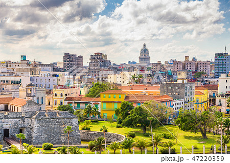 Havana, Cuba downtown skyline. 47220359