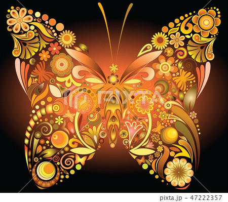 Butterfly gold scheme Butterfly gold scheme 47222357