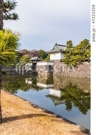東京の都市風景 皇居 桔梗門（内桜田門) 47223209