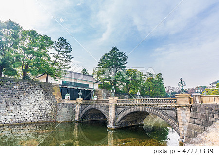東京の都市風景 皇居 二重橋と伏見櫓 東京の都市風景 皇居 二重橋と伏見櫓 47223339