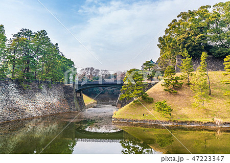 東京の都市風景 皇居 二重橋と伏見櫓 東京の都市風景 皇居 二重橋と伏見櫓 47223347