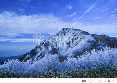 霧氷咲く寒風山 47223817