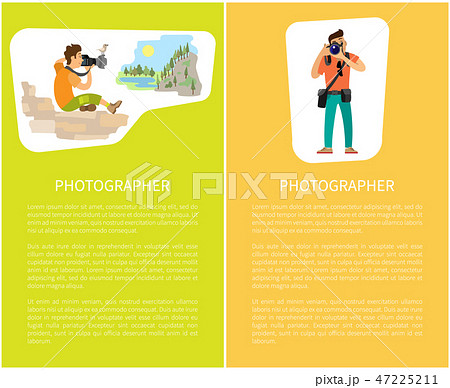 Photographers Taking Picture with Photo Equipment Photographers Taking Picture with Photo Equipment 47225211