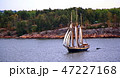 Sail ship. Photo in vintage image style 47227168